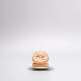Sakura monaka, wafer shell stamped with a cherry blossom